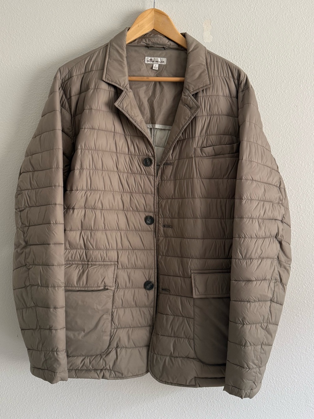 Peter Millar Greenwich Quilted Shirt Jacket blazer lightweight sz L